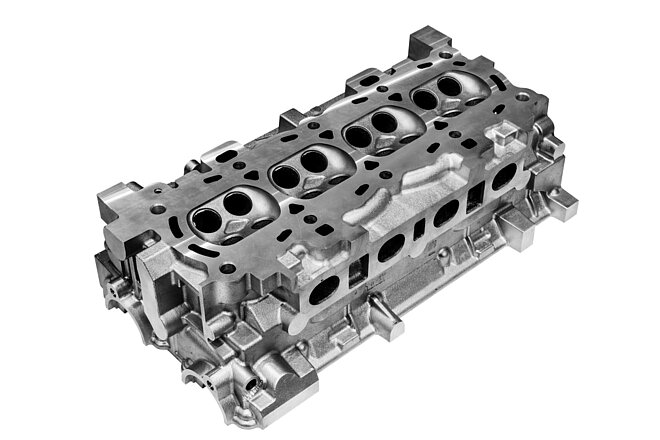 Zylinderköpfe - Der Zylinderkopf des Verbrennungsmotors enthält Verbrennungsraum, Ölkanäle, Kühlmittelkanäle und Ventilsteuerung