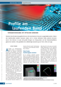 Profile am laufenden Band – Topographiemessung mit optischen Sensoren